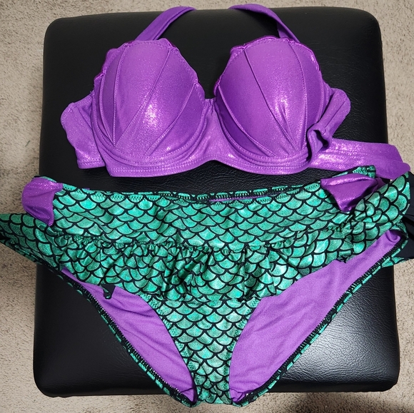 Disney Other - The Little Mermaid Ariel Bikini Swimsuit From Hot Topic